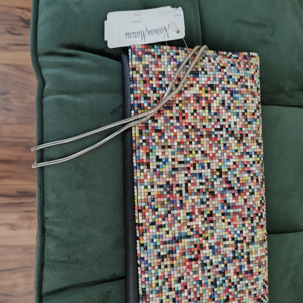 Neiman Marcus Multicolor Beaded Clutch
